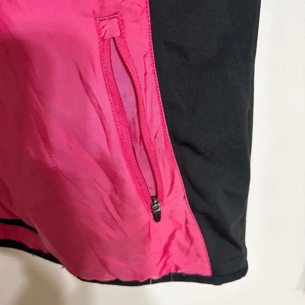 Champion Performax Womens XL Pink Black Full Zip‎ Windbreaker Running Jacket - Image 4