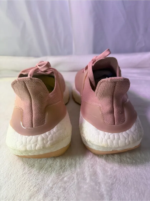 adidas Women’s Pink Knit Running Sneaker - Image 7
