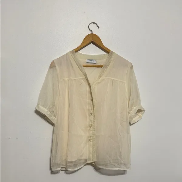 Rihoas Cream Pearl Button - Image 2