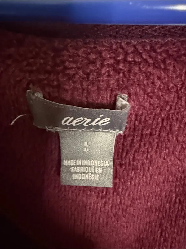 aerie Relaxed Crewneck Sweatshirt in Plum - Image 2
