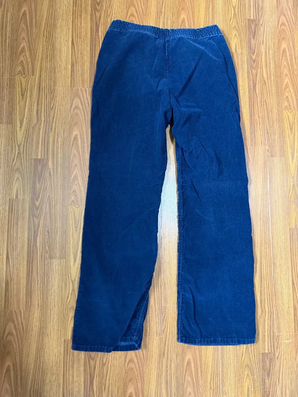 VTG Wrangler Corduroy Blue Wide Leg Pants Size 18. Made in USA - Image 2