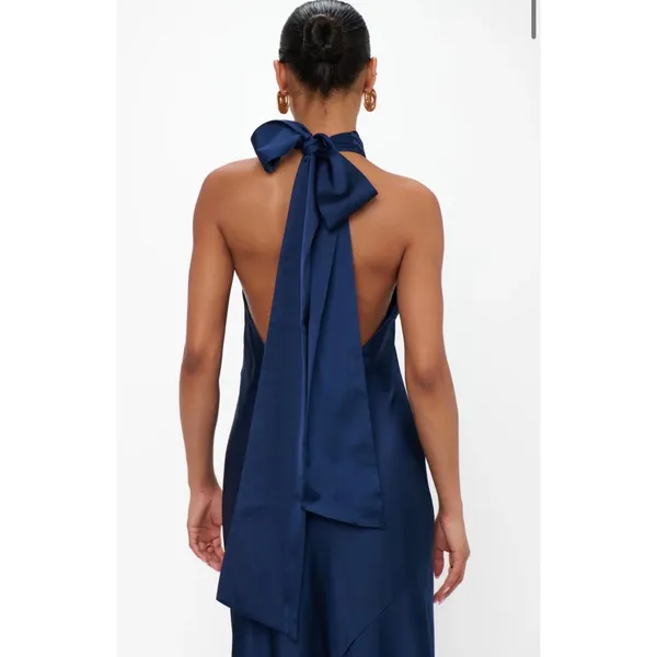 Show Me Your MuMu Lisa Maxi Dress Midnight Navy Size Medium - Image 4