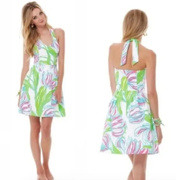 Lilly Pulitzer 'Ring the Bellboy' Ross Halter Dress in Floral Tulip Print - Image 2