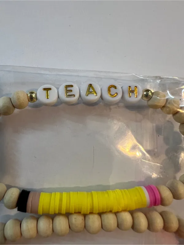 Teach Bracelet and an Apple Bracelet That Stretch - Image 2