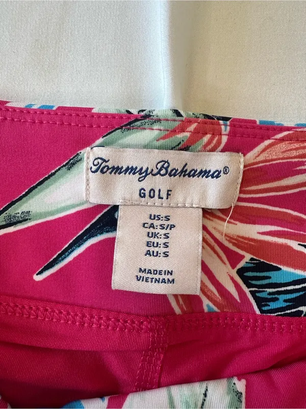 Tommy Bahama Tropical Print Skort Size S Pink Blue Golf Tennis Pickleball - Image 5