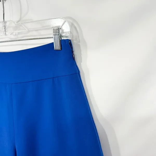 Artelier Nicole Miller Sz 6 Gaucho Pants Royal Blue Wide Culottes High Rise 1518 - Image 6