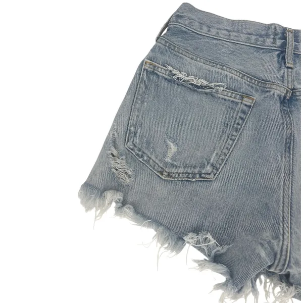 AGOLDE Parker‎ Retro Cut-Off Shorts Swapmeet Distressed Denim Shorts Size 27 - Image 9