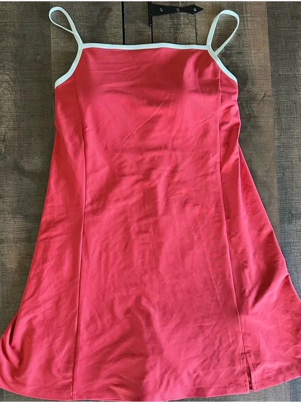 Old Navy Active PowerSoft Tennis Dress Built-In Shorts Go-Dry Pink Women's S - Image 3
