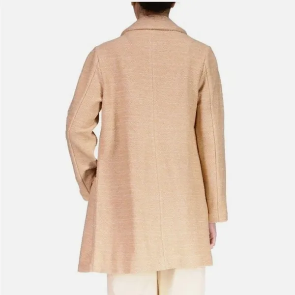 Sanctuary Carleton Cotton Blend Tan Blazer Modern Tailored Suit Jacket M - Image 7