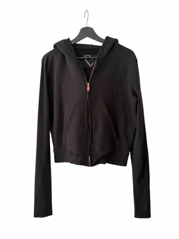 Frank & Eileen Worn Edge Full Zip Cropped Hoodie - Image 2