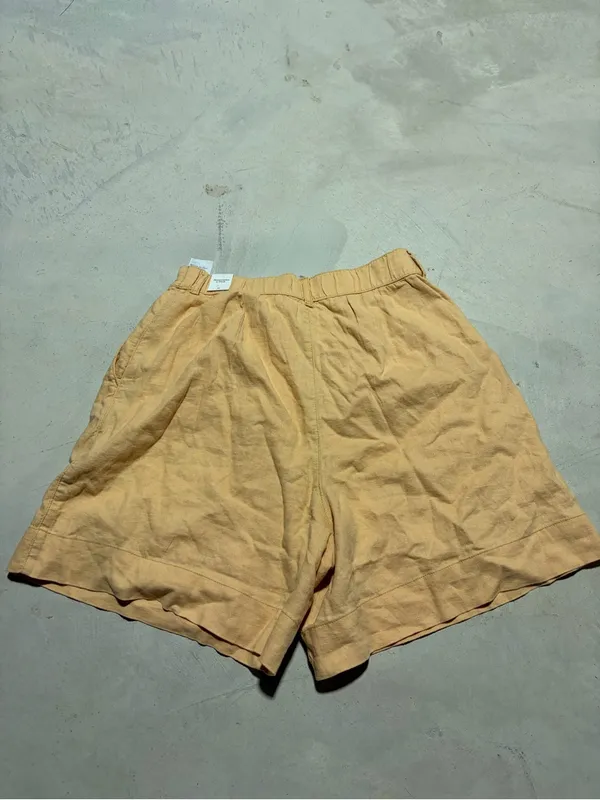 Abercrombie & Fitch NWT Peach Linen BLend Shorts medium - Image 13
