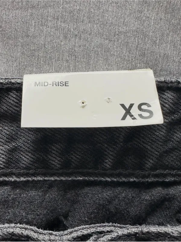 Zara Black Washed Y2K Denim Cargo Mini Skirt XS Mid Rise Utility Pocket NWT NEW - Image 9