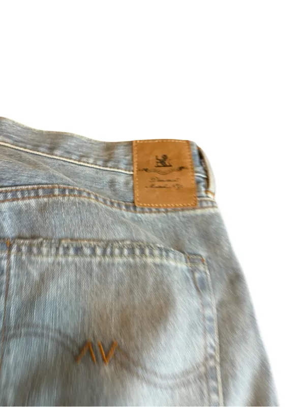 Denimist Lindsay Slim Boyfriend Jeans Light Wash Denim Distressed Size 31 Womens - Image 10