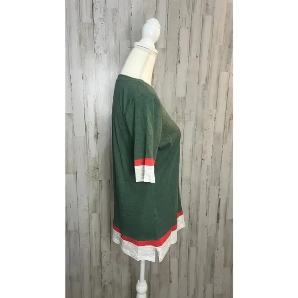 NWT Minnesota Wild Women's Graphic Tee Green‎ Red Short Sleeve Size Medium - Image 3