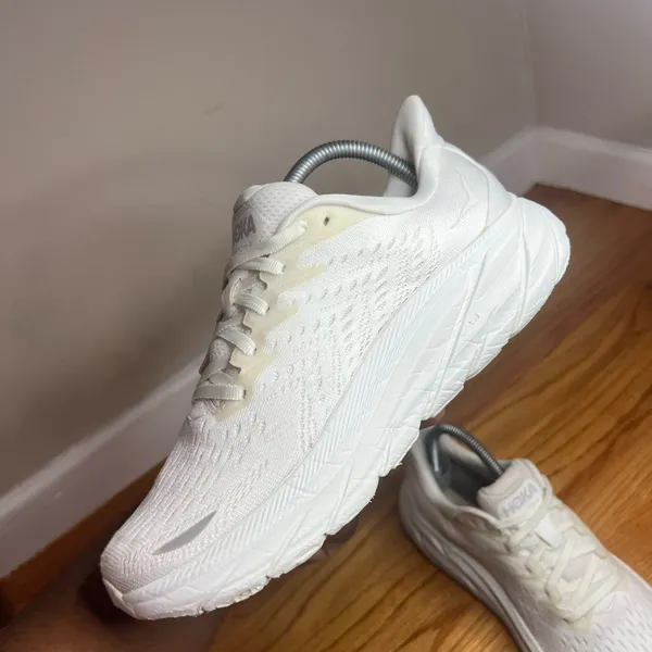 Hoka Clifton 8 “White” 1119394WWH Size 9W NO BOX - Image 19