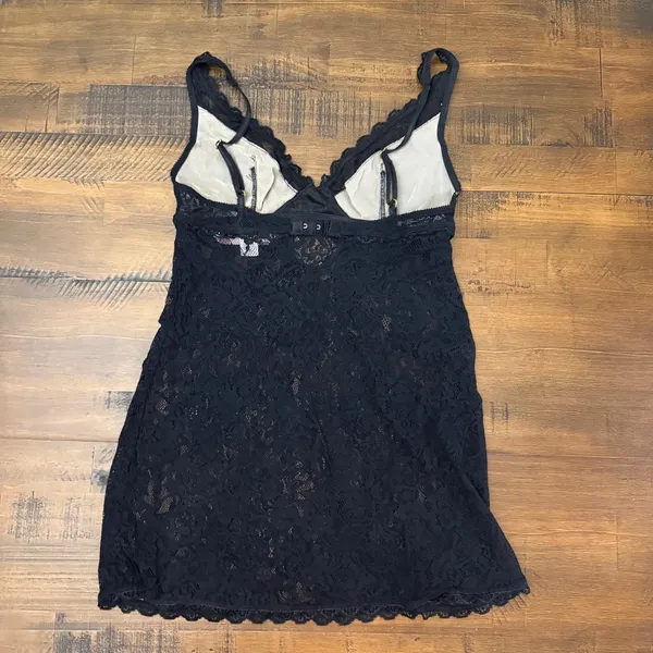 Victorias Secret Very Sexy Black Lace Chemise Slip Dress Small 507344/251 - Image 4