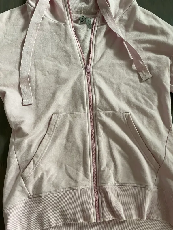 Oversized Pink Zip-Up • Size S - Image 3