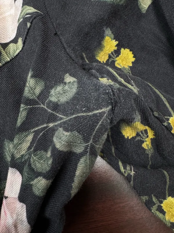 Ariat Black Floral Blazer Jacket Size Large - Image 2
