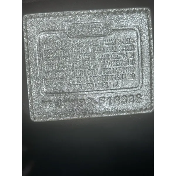 Coach Laura F18336 Metallic Silver Leather Large Tote Embossed Signature C - Image 9