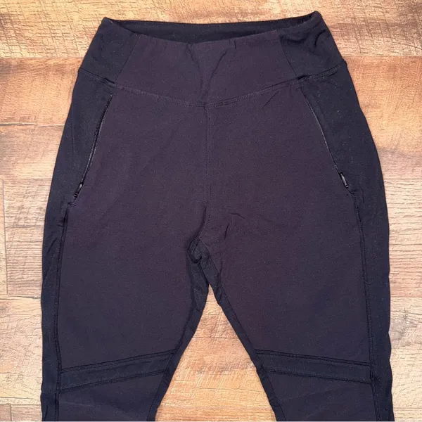 Athleta Highline Hybrid Ankle Pants Women's Activewear Black Leggings - Image 4