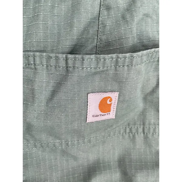 Carhartt Womens Shorts Green Ripstop Roll Tab Utility Cargo 18 - Image 6