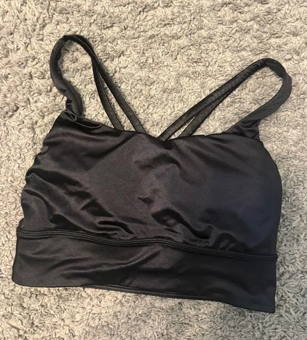 lululemon athletica Black Crisscross Strappy Sports Bra - Image 3