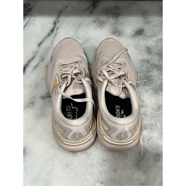 Brooks Ghost 15 Women’s Size 11 Running Shoes Crystal Grey Villa White - Image 5