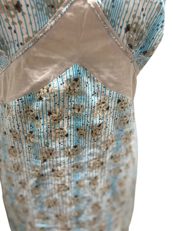 Route 66 Y2K Babydoll Dress Blue Size 10 Summer Festival Boho Cottagecore Beach - Image 6
