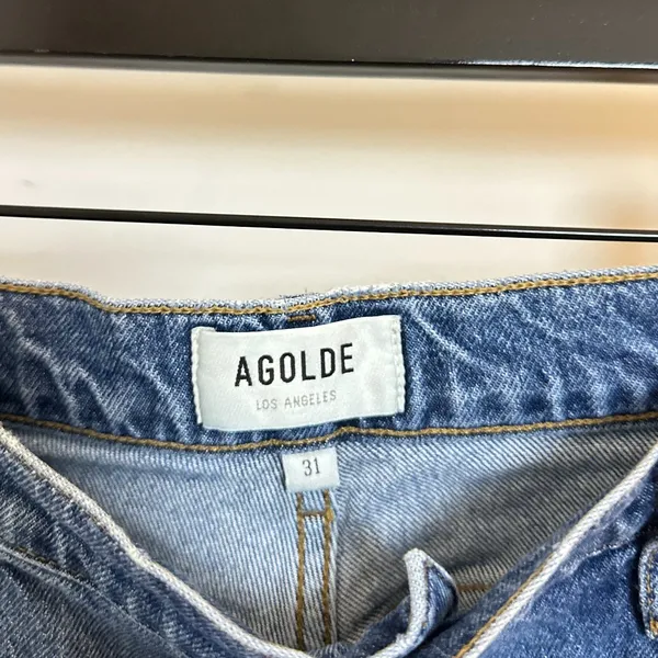 AGOLDE Harper Relaxed Straight Leg Jeans in Wash Forum Size US 31 - Image 6
