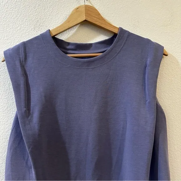 Athleta Seasoft Tank Sweatshirt In Periwinkle‎ Size Small - Image 4