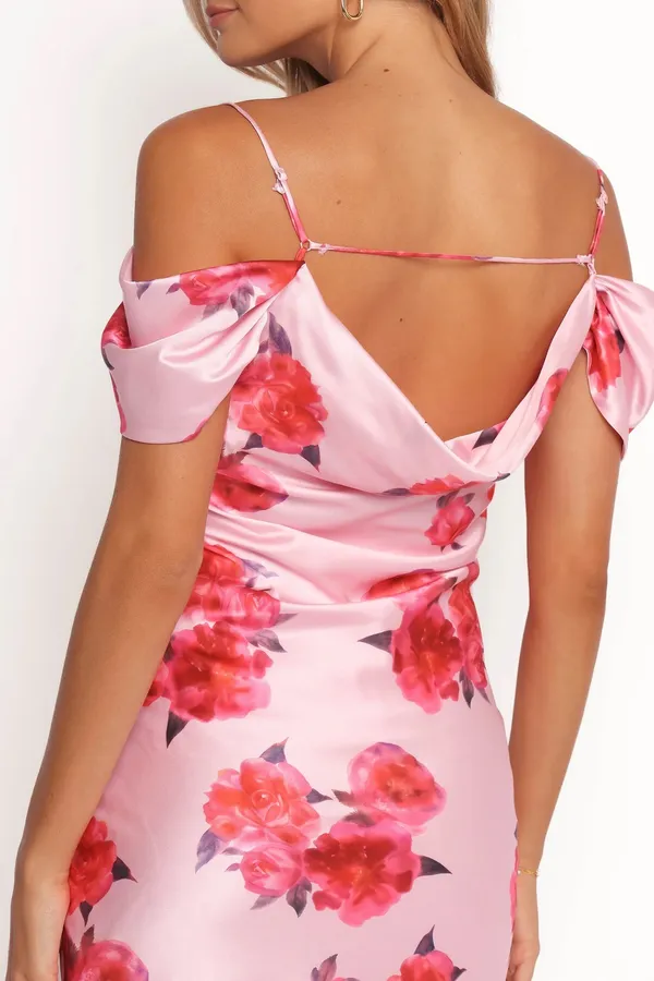 NWT Petal and pup ESTHER MIDI DRESS in PINK. Size Medium - Image 2