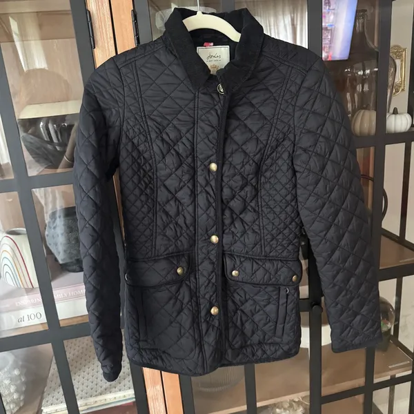 joules barn jacket Newdale Quilted Hunter Coat puffer corduroy collar zipper - Image 6