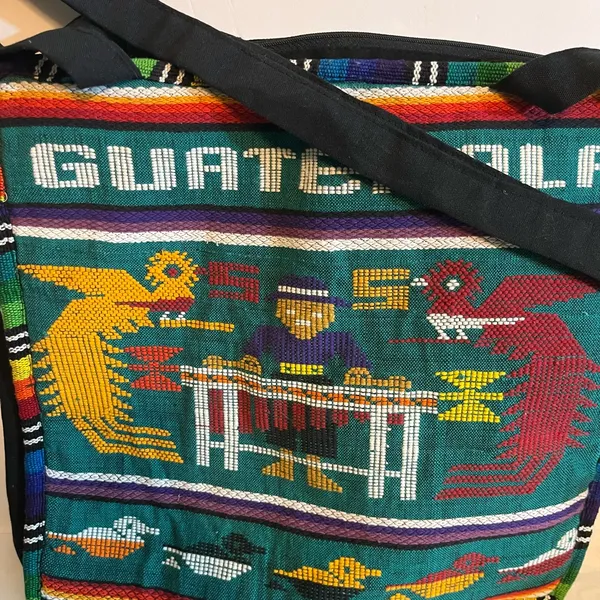 Vintage Guatemala Needle Point‎ Boho Lightweight Purse/Tote Nwot Unbranded - Image 9