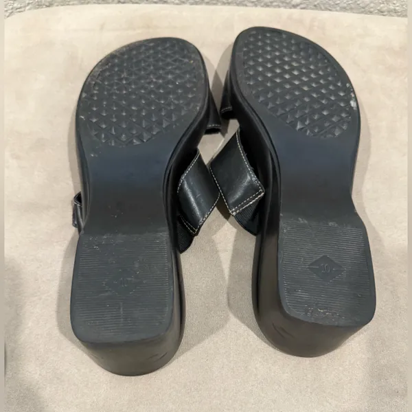 Aerosoles Black Slide Sandals Size 10M‎ - Image 4