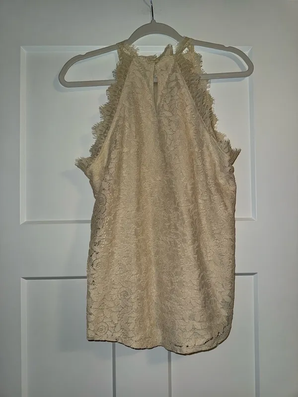 Cream lace top - Image 2