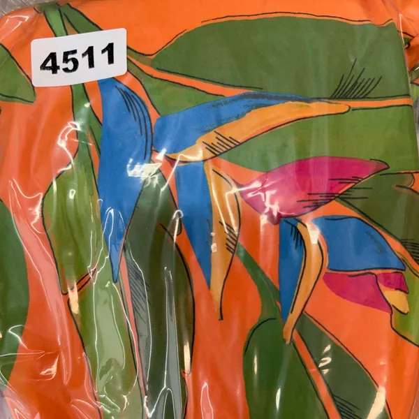 FARM RIO Orange Fresh Macaws Print Belted Romper Size‎ small - Image 7