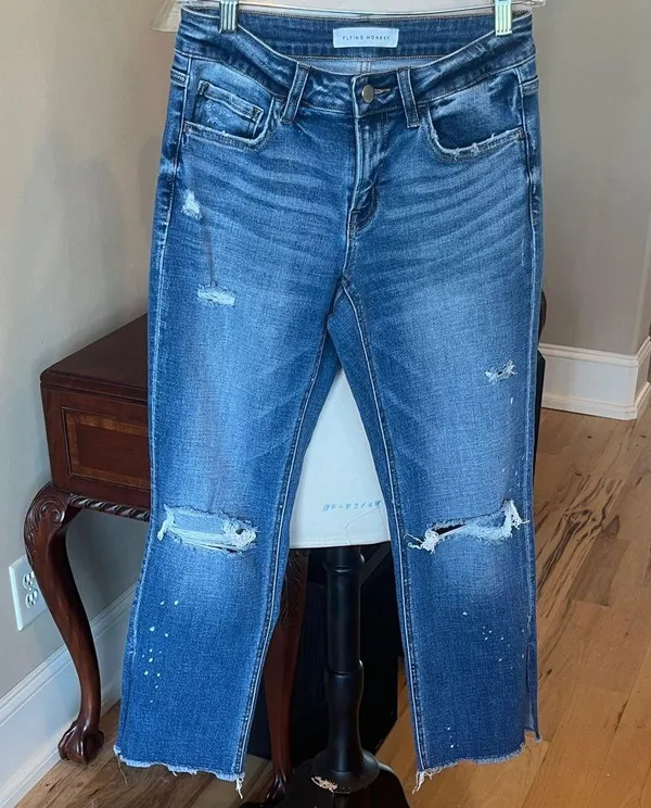 Flying Monkey Comfy Distressed Jeans - Image 3