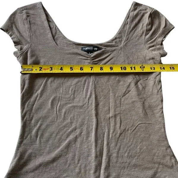 Toad&Co Gemma Bodysuit Women Small Brown Short Sleeve Cotton Tencel Gorpcore - Image 6