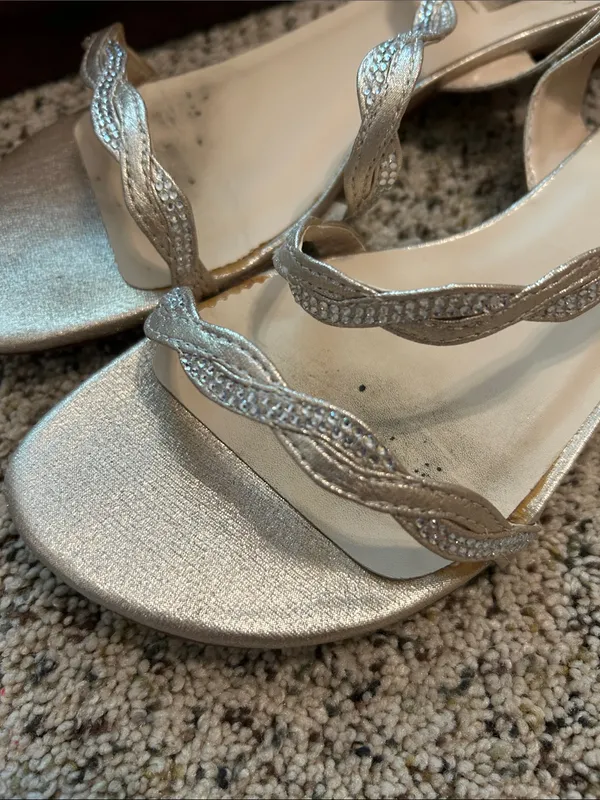 Dyeables Metallic Gold Women's Strappy Slingback Sandals - Image 6
