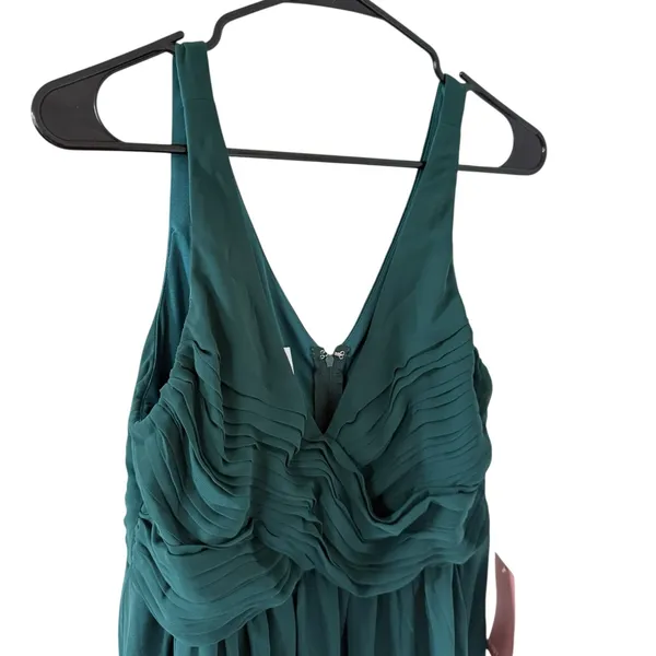 Birdy Grey NEW Laurie Empire Dress in Chiffon Emerald - Image 6