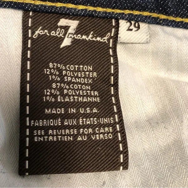 7 For All Mankind Bootcut Dark Wash Stretchy excellent condition Jeans 29 - Image 10