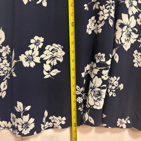 Premier Amore Floral Maxi Dress Womens L Navy Wedding Elegant Cocktail Party‎ - Image 8