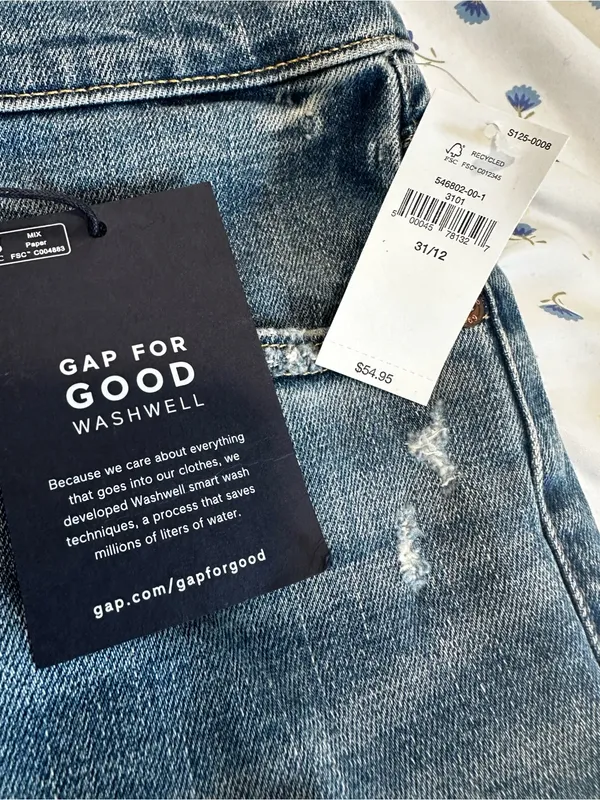 NWT Gap Cuffed Jean Short Sz12/31 Mid Rise Casual Classic Preppy Festival Summer - Image 13