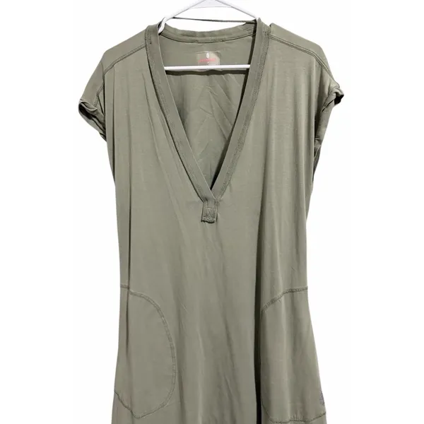 Free People Algues Marines Short Sleeve Hot Shot V-Neck Cut-Out‎ Back Jumpsuit S - Image 3