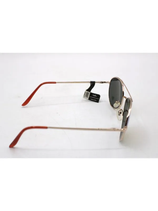 Aviator Sunglasses Gold Frame Mirrored Lenses UV400 Protection Black Pouch NEW - Image 3