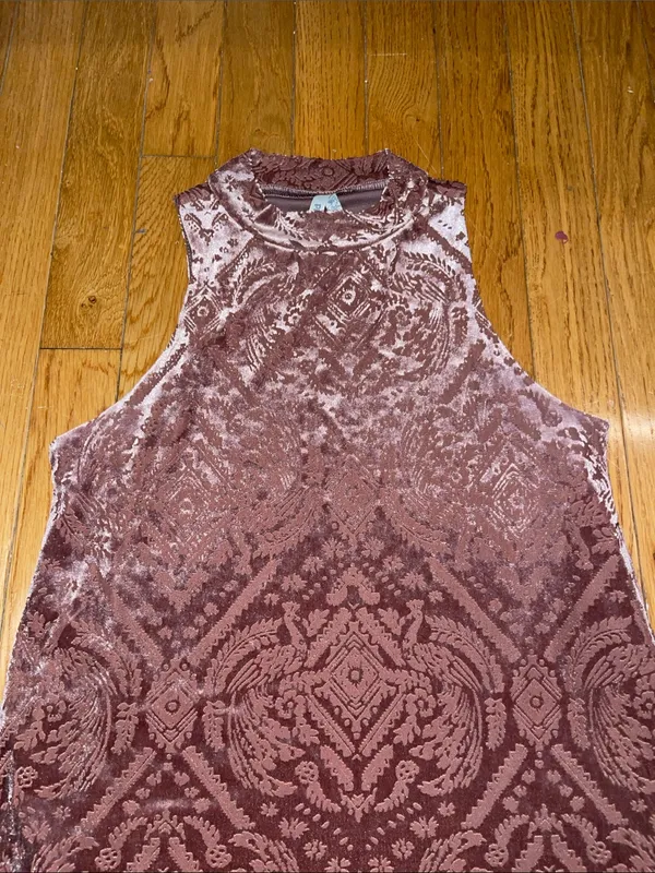 Mudd Sleeveless Burnout Velvet Dress - Image 2