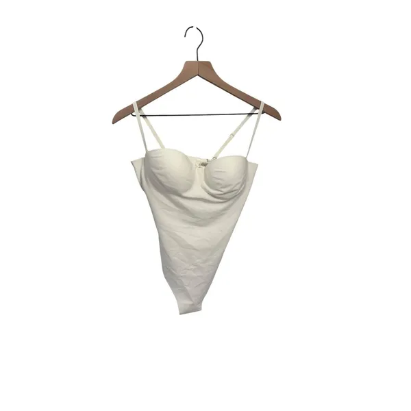 Skims Body Underwire Thong Bodysuit Ivory Medium New with Tags - Image 4