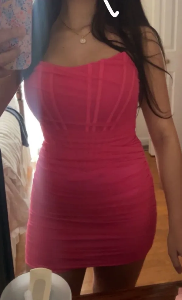 Pink Mini Corset Dress  - Image 3
