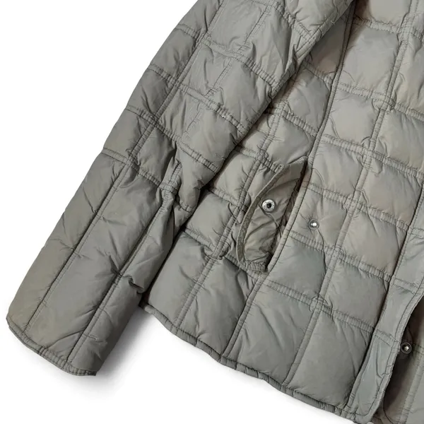 Vintage Y2K Abercrombie & Fitch Down Quilted Puffer Jacket Size L Green Military - Image 7