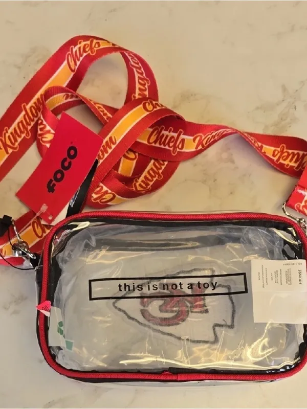 Kansas City Kids Clear Bag in Red - Image 5